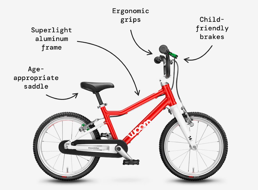 Woom Go 2 bike for kids